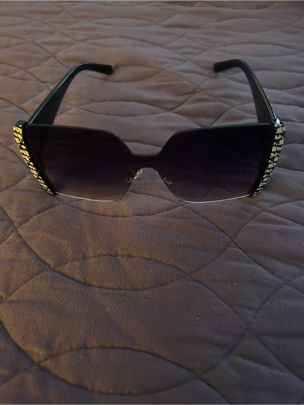 Women’s Navy Blue Shield Sunglasses
